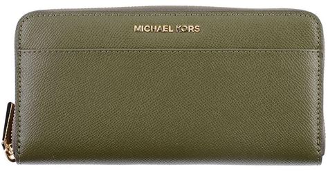 michael kors greenwich black wallet|michael kors army green wallet.